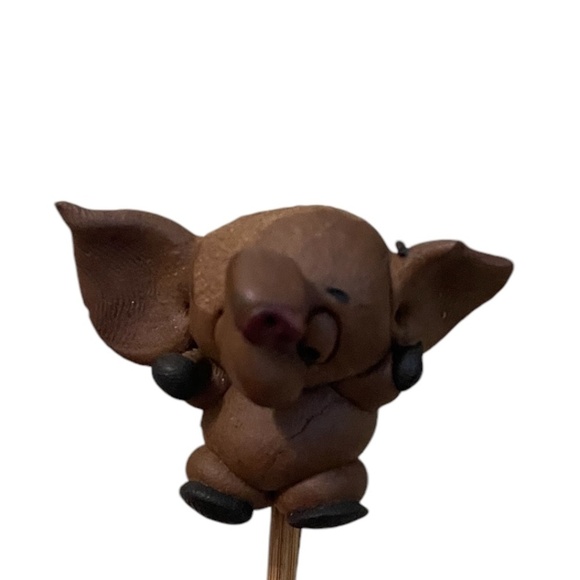 Vintage Handmade Mid-Century Clay Pottery Cocktail Appetizer Picks, Set Of 7 - Picture 12 of 15